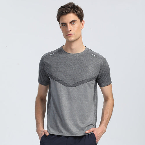 Men’s Breathable Sports Shirt with Reflective Stripe