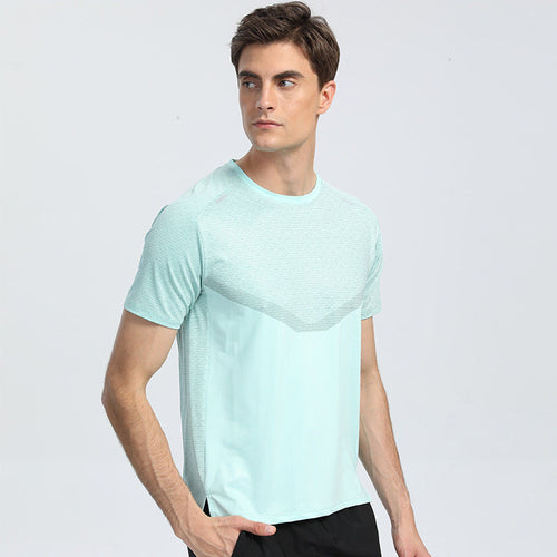 Men’s Breathable Sports Shirt with Reflective Stripe